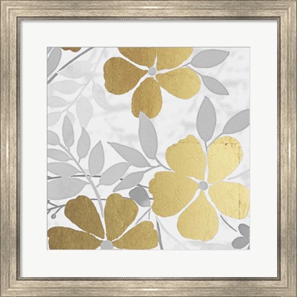 Framed Golden Spring Bunch 2 Print