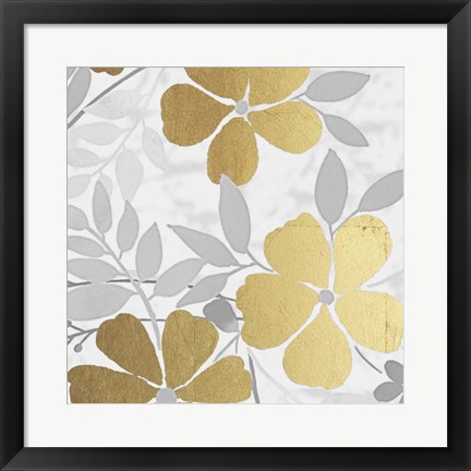 Framed Golden Spring Bunch 2 Print