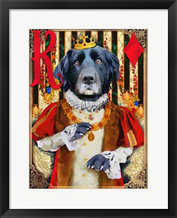 Framed King of Diamonds Print