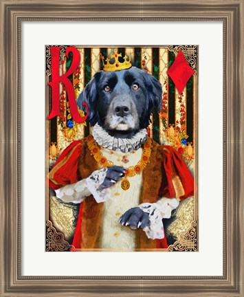 Framed King of Diamonds Print