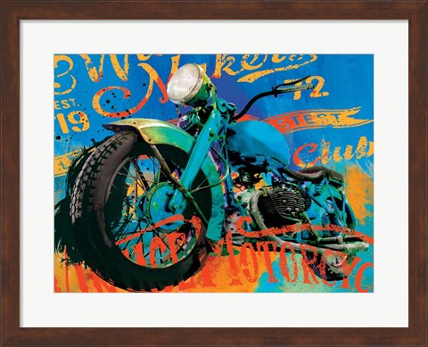 Framed Vintage Bikes Print