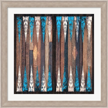 Framed Backgammon Blues Print