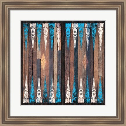 Framed Backgammon Blues Print