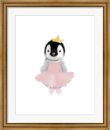 Framed Baby Penguin Ballet Print