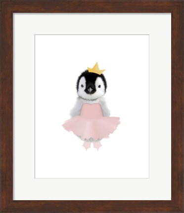 Framed Baby Penguin Ballet Print