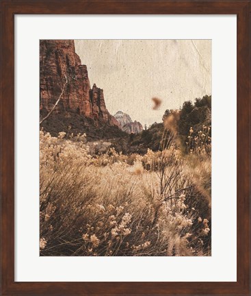 Framed Mountain Range Print