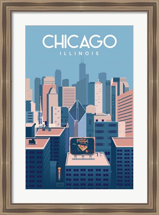 Framed Chicago Illinois Print