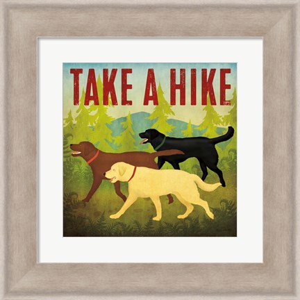 Framed Take a Hike Lab II Print