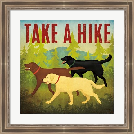 Framed Take a Hike Lab II Print