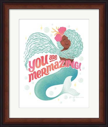 Framed Mermazing I Print