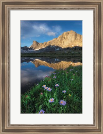 Framed Pronghorn and Dragon Head Peaks Print