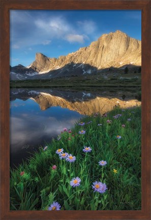 Framed Pronghorn and Dragon Head Peaks Print