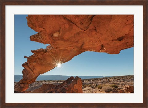 Framed Sunset Arch Grand Staircase Escalante National Monument Print