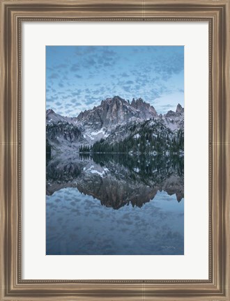 Framed Baron Lake Monte Verita Peak Sawtooth Mountains I Print