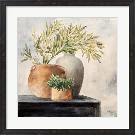 Framed Calm Still Life I Print