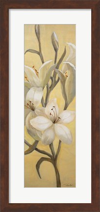 Framed Subtle Lily I Print