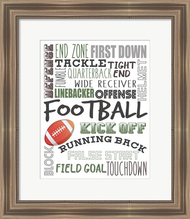 Framed Football Print