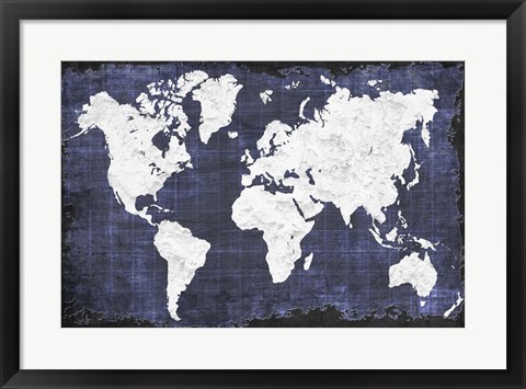 Framed World Map Print