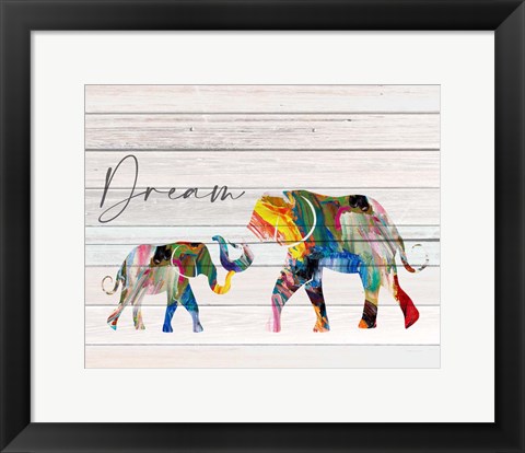 Framed Dream Elephant Print