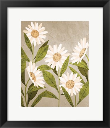 Framed Daisies 2 Print