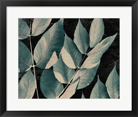 Framed Dusty Leaves 1 Print