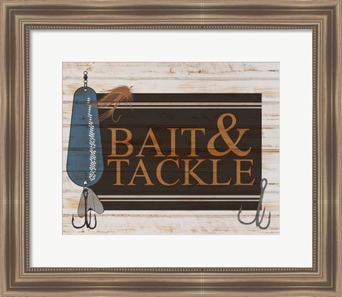 Framed Bait and Tackle V2 Print