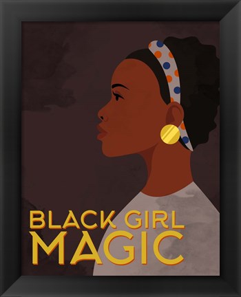 Framed Black Girl Magic Print