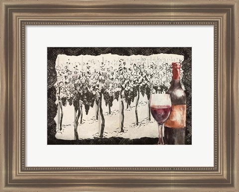 Framed Vineyard View 7 Print