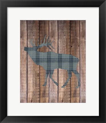 Framed Elk Woods Print