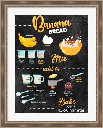 Framed Bannana Bread Print