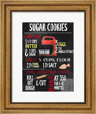 Framed Sugar Cookies Print