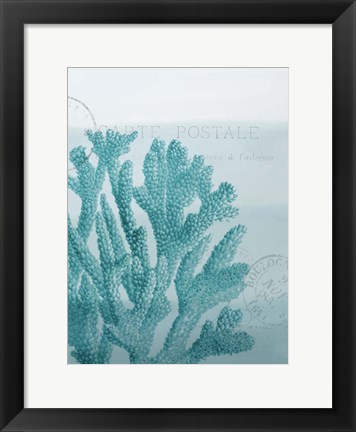 Framed Seaside Card 1 V2 Print