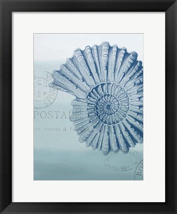 Framed Seaside Card 2 V2 Print