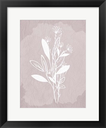 Framed Floral Sketch 2 Print