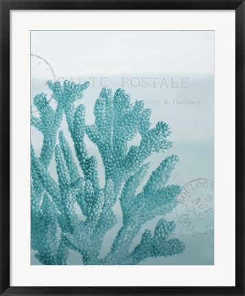 Framed Seaside Card 1 v2 Print