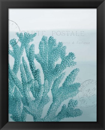 Framed Seaside Card 1 v2 Print