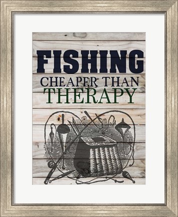 Framed Fishing Print