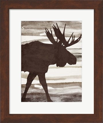 Framed Moose 1 Print