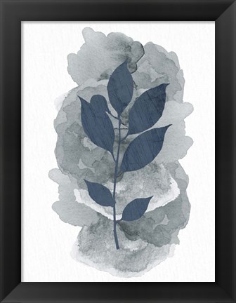 Framed Leaf Silhouette 2 Print