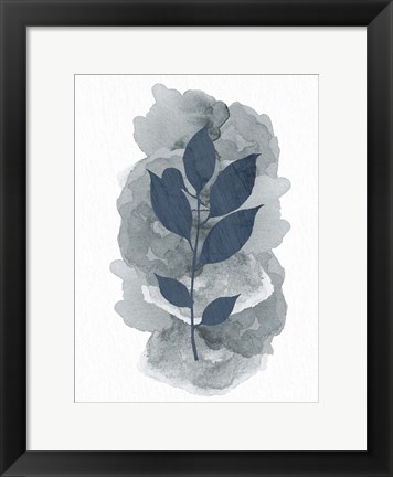 Framed Leaf Silhouette 2 Print