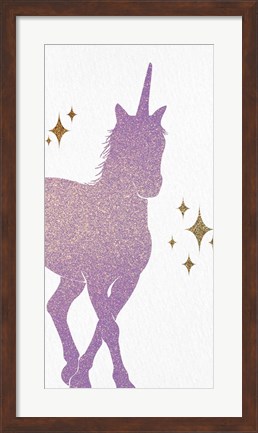 Framed Unicorn Gems 1 Print