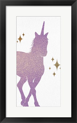 Framed Unicorn Gems 1 Print