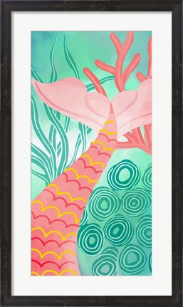 Framed Mermaid Tail 1 Print