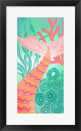 Framed Mermaid Tail 1 Print