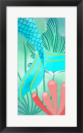 Framed Mermaid Tail 2 Print