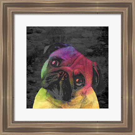 Framed Pug Print