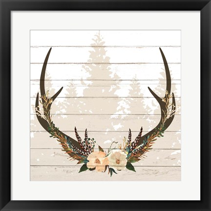 Framed Woodland Floral 2 Print