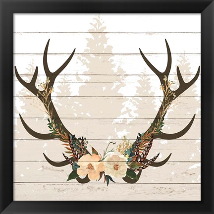 Framed Woodland Floral 4 Print