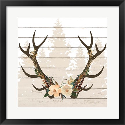 Framed Woodland Floral 4 Print