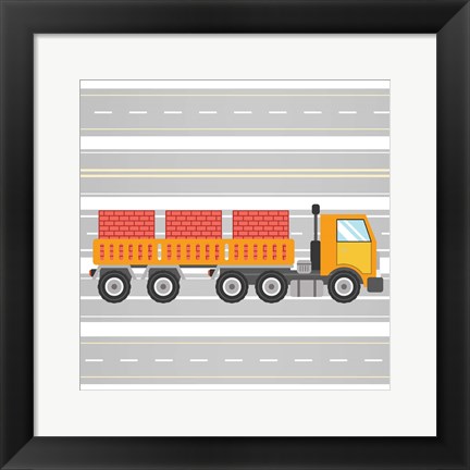 Framed On the Road 4 Print